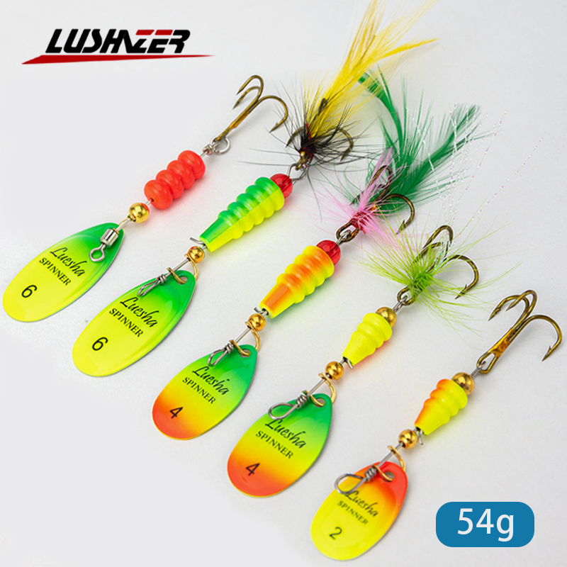 Fishing Hook Treble - LUSHAZER 5pcs/lot Spinner Bait Fishing Lure