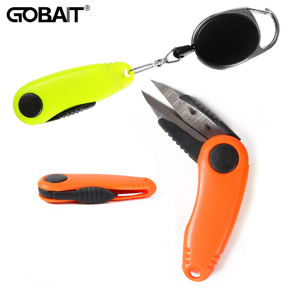Fishing Hook Remover - Shrimp-shape Foldable Scissors Fishing Line Cutter