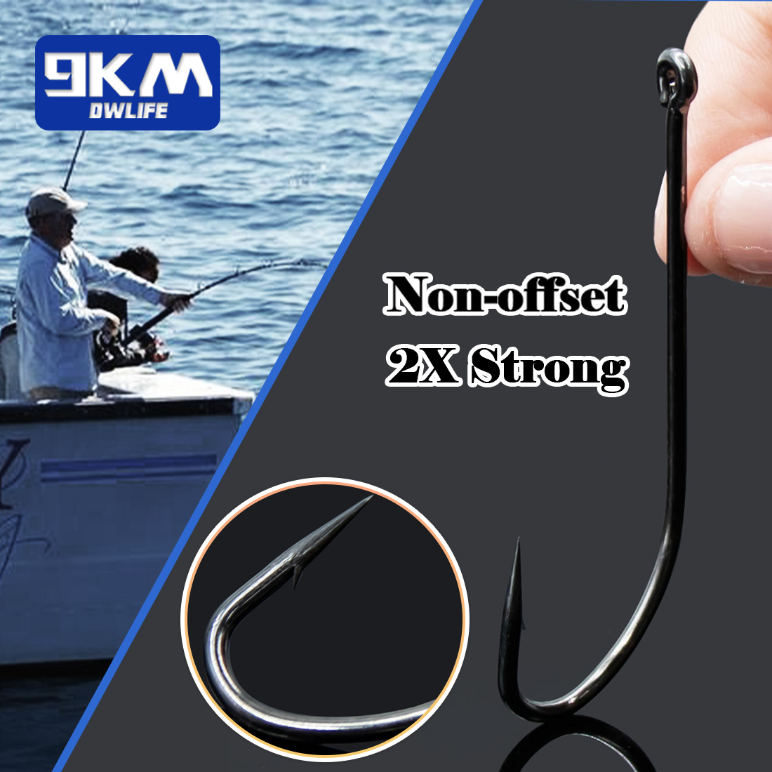 9KM Seawater Fishing Hook 50~2 - Fishing Hook Assortment recension och pris