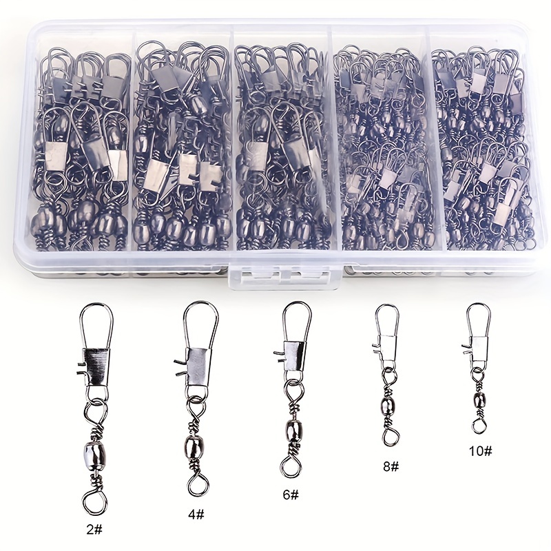 50/200pcs Barrel Snap Swivel F - Fishing Hook Offset recension och pris